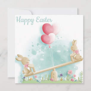 Niedlich Ostern Feiertagskarte