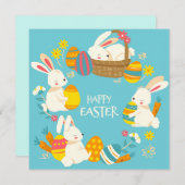 Niedlich Ostern Feiertagskarte (Vorne/Hinten)