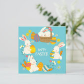 Niedlich Ostern Feiertagskarte (Stehend Vorderseite)