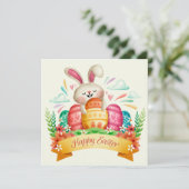 Niedlich Ostern Feiertagskarte (Stehend Vorderseite)
