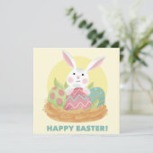 Niedlich Ostern Feiertagskarte (Stehend Vorderseite)
