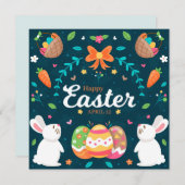 Niedlich Ostern Feiertagskarte (Vorne/Hinten)