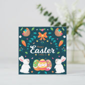 Niedlich Ostern Feiertagskarte (Stehend Vorderseite)
