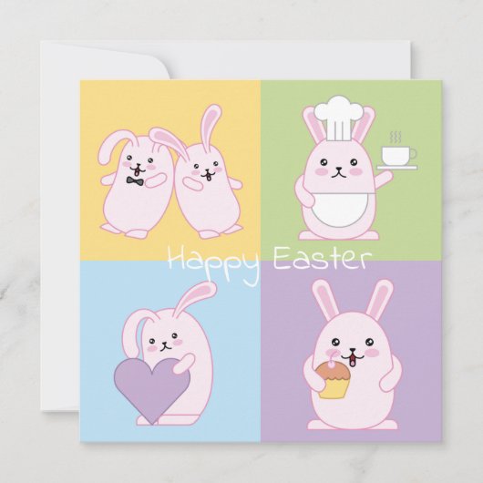 Niedlich Ostern Feiertagskarte (Vorderseite)