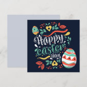 Niedlich Ostern Feiertagskarte (Vorne/Hinten)
