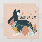 Niedlich Ostern Feiertagskarte (Vorne/Hinten)