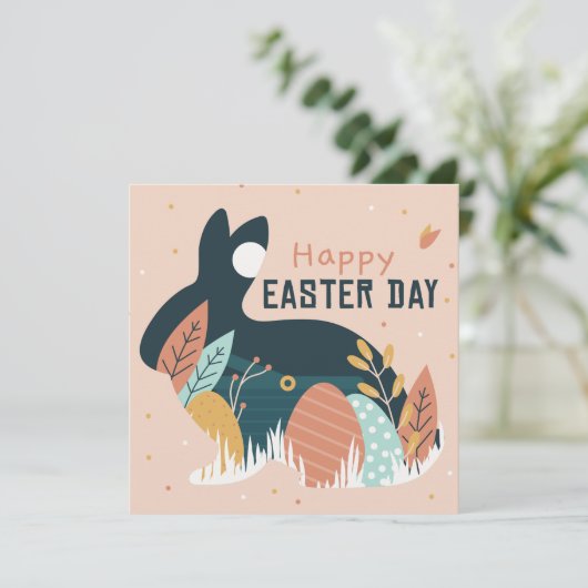 Niedlich Ostern Feiertagskarte (Stehend Vorderseite)