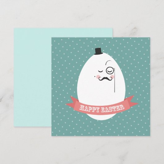 Niedlich Ostern Feiertagskarte (Vorne/Hinten)