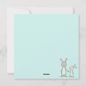 Niedlich Ostern Feiertagskarte (Rückseite)