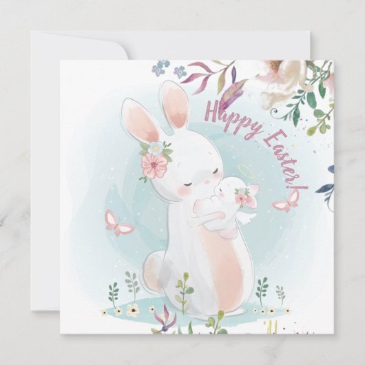 Niedlich Ostern Feiertagskarte (Vorderseite)