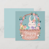 Niedlich Ostern Feiertagskarte (Vorne/Hinten)