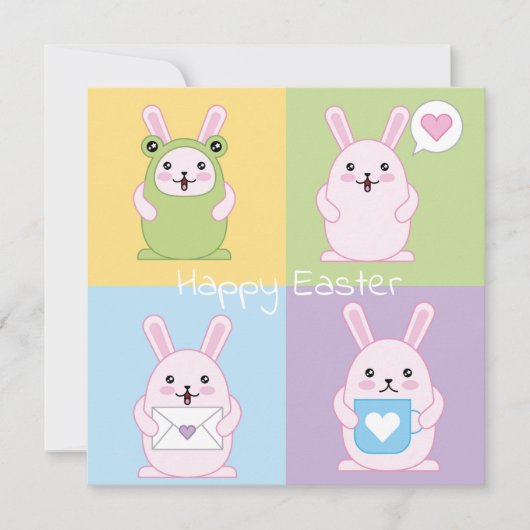 Niedlich Ostern Feiertagskarte (Vorderseite)