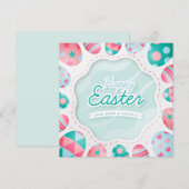 Niedlich Ostern Feiertagskarte (Vorne/Hinten)