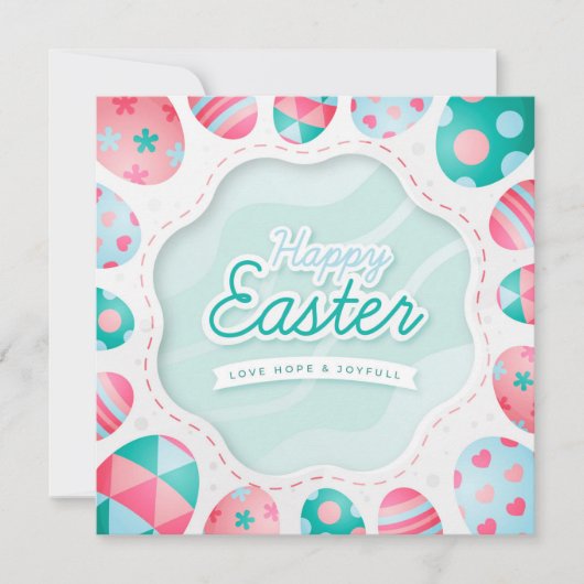 Niedlich Ostern Feiertagskarte (Vorderseite)