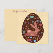 Niedlich Ostern Feiertagskarte (Vorne/Hinten)