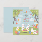 Niedlich Ostern Feiertagskarte (Vorne/Hinten)