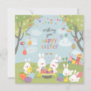 Niedlich Ostern Feiertagskarte