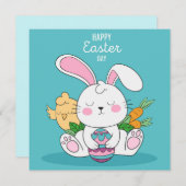 Niedlich Ostern Feiertagskarte (Vorne/Hinten)