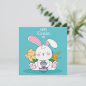 Niedlich Ostern Feiertagskarte (Stehend Vorderseite)