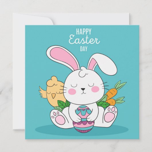 Niedlich Ostern Feiertagskarte (Vorderseite)