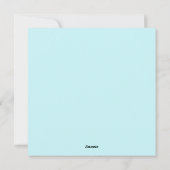 Niedlich Ostern Feiertagskarte (Rückseite)