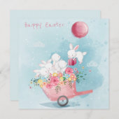 Niedlich Ostern Feiertagskarte (Vorne/Hinten)