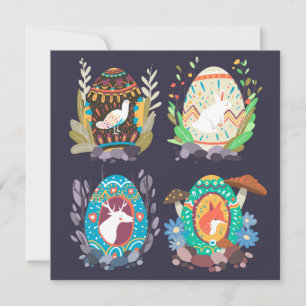 Niedlich Ostern Feiertagskarte