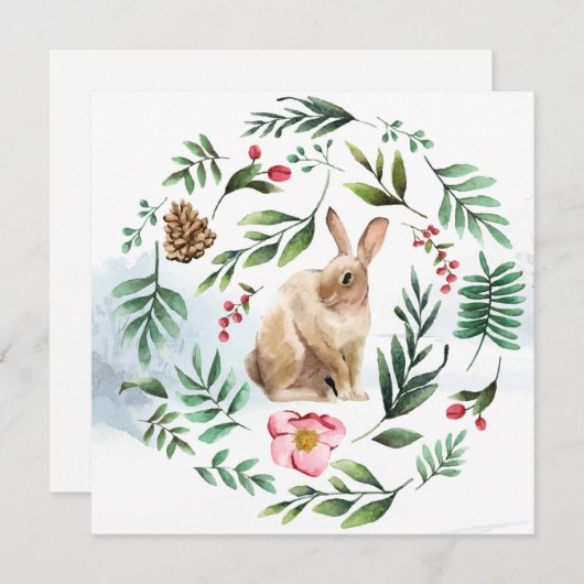 Niedlich Ostern Feiertagskarte (Vorne/Hinten)