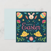 Niedlich Ostern Feiertagskarte (Vorne/Hinten)