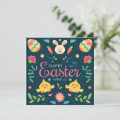 Niedlich Ostern Feiertagskarte (Stehend Vorderseite)