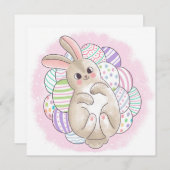 Niedlich Ostern Feiertagskarte (Vorne/Hinten)