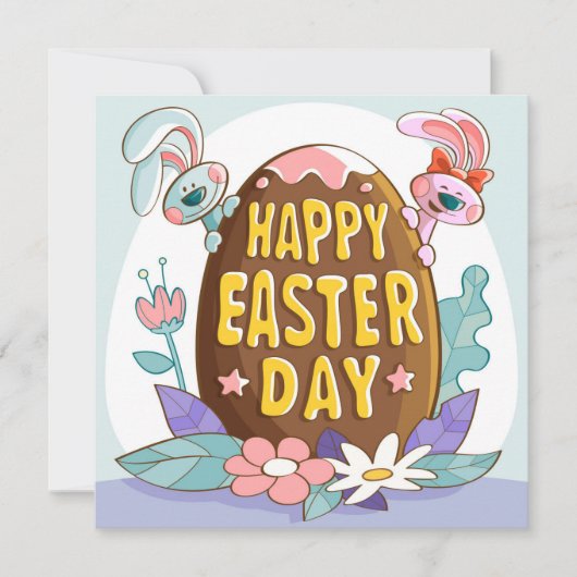 Niedlich Ostern Feiertagskarte (Vorderseite)
