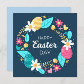 Niedlich Ostern Feiertagskarte (Vorne/Hinten)