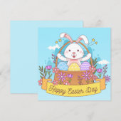 Niedlich Ostern Feiertagskarte (Vorne/Hinten)