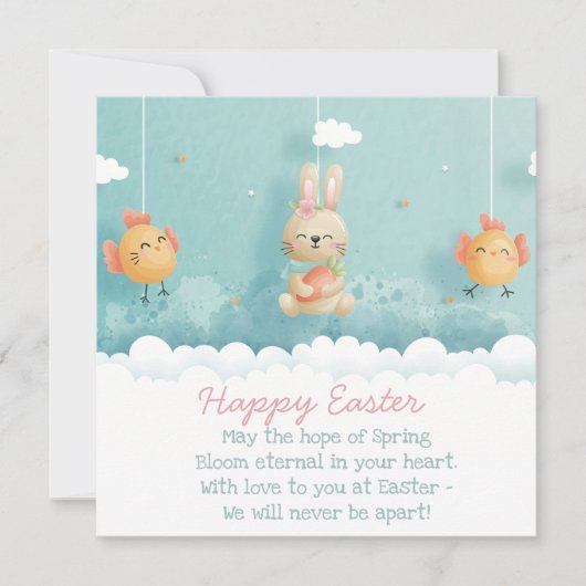 Niedlich Ostern Feiertagskarte (Vorderseite)