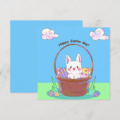 Niedlich Ostern Feiertagskarte (Vorne/Hinten)