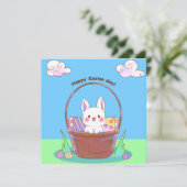 Niedlich Ostern Feiertagskarte (Stehend Vorderseite)