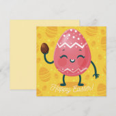 Niedlich Ostern Feiertagskarte (Vorne/Hinten)