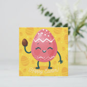 Niedlich Ostern Feiertagskarte (Stehend Vorderseite)