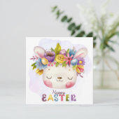 Niedlich Ostern Feiertagskarte (Stehend Vorderseite)