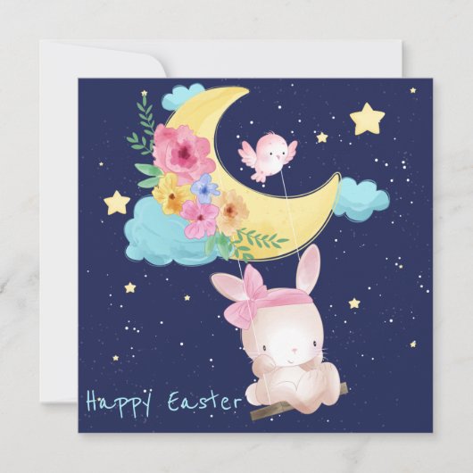 Niedlich Ostern Feiertagskarte (Vorderseite)