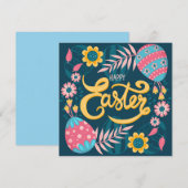 Niedlich Ostern Feiertagskarte (Vorne/Hinten)