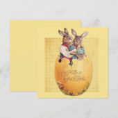 Niedlich Ostern Feiertagskarte (Vorne/Hinten)