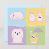 Niedlich Ostern Feiertagskarte (Vorne/Hinten)