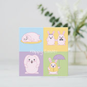 Niedlich Ostern Feiertagskarte (Stehend Vorderseite)