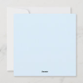 Niedlich Ostern Feiertagskarte (Rückseite)