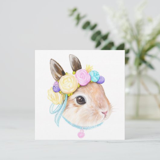 Niedlich Ostern Feiertagskarte (Stehend Vorderseite)