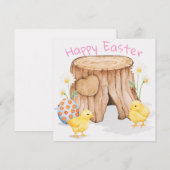 Niedlich Ostern Feiertagskarte (Vorne/Hinten)