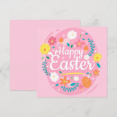 Niedlich Ostern Feiertagskarte (Vorne/Hinten)
