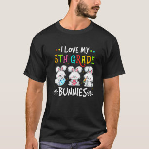 Niedlich Ostern I Liebe 5. Klasse Bunnies Eier Eas T-Shirt